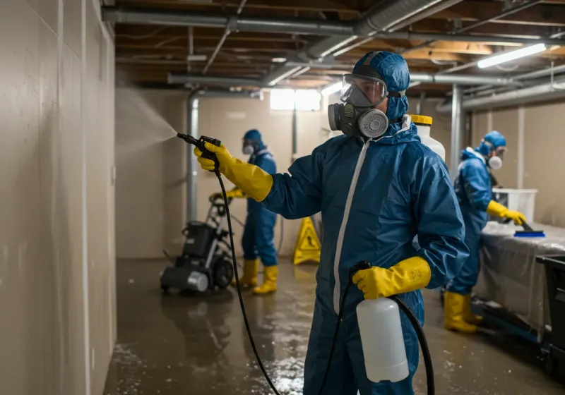 Basement Sanitization and Antimicrobial Treatment process in Duquesne, MO